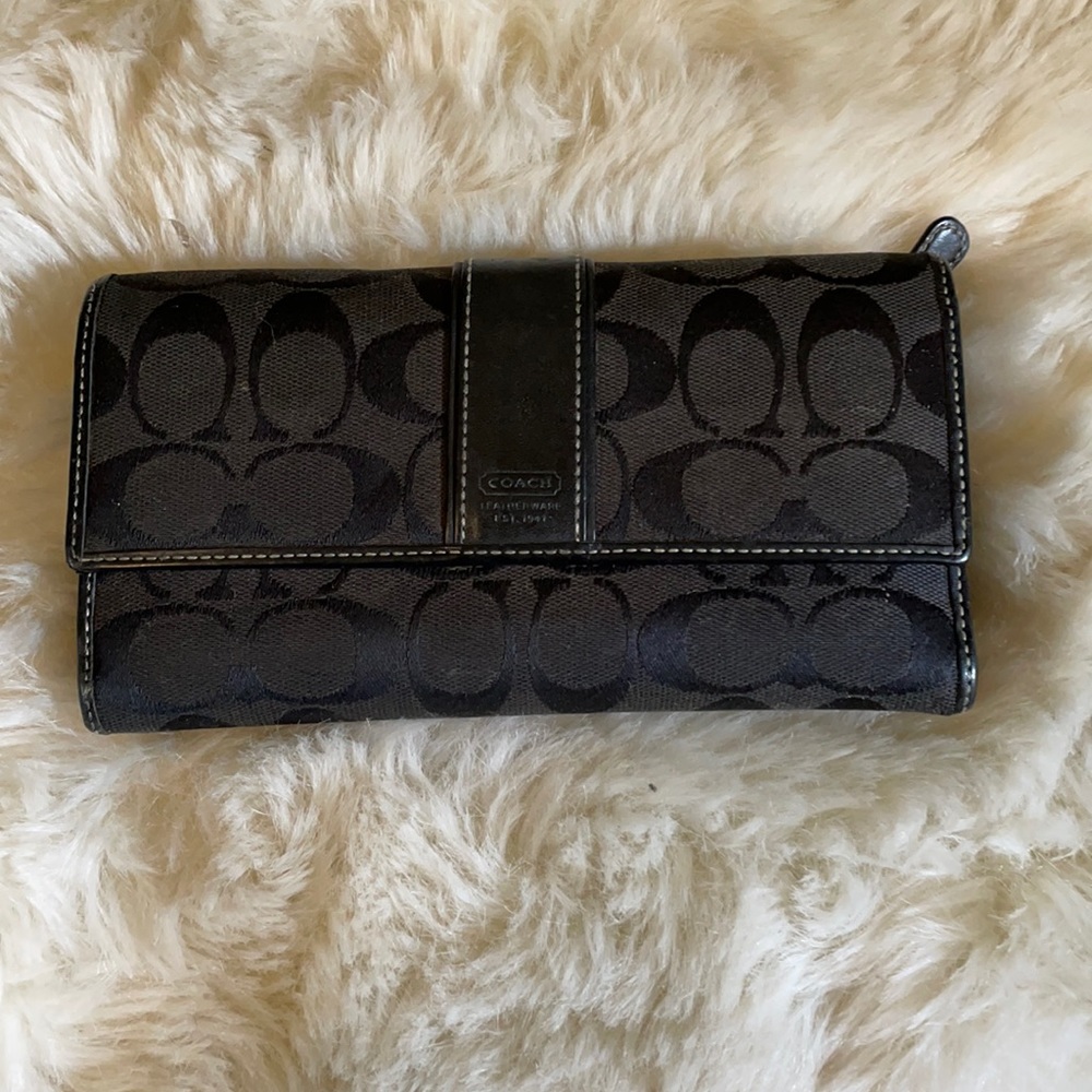 Coach Trifold Wallet with checkbook